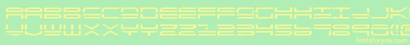 Qstrike2 Font – Yellow Fonts on Green Background