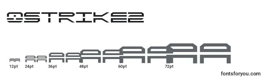 Размеры шрифта Qstrike2