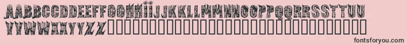 FairytaleRegular-Schriftart – Schwarze Schriften auf rosa Hintergrund