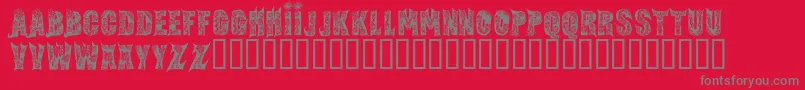 FairytaleRegular Font – Gray Fonts on Red Background