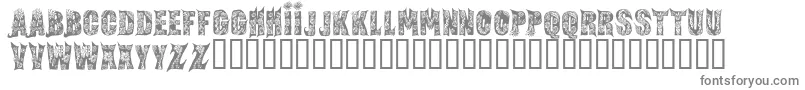 フォントFairytaleRegular – 白い背景に灰色の文字