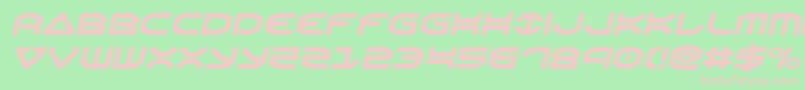 Oberonsemital Font – Pink Fonts on Green Background