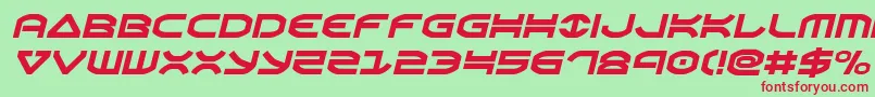 Oberonsemital Font – Red Fonts on Green Background