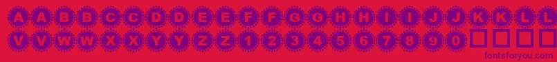 Шрифт 4yeoin ffy – фиолетовые шрифты на красном фоне
