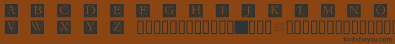 Шрифт Grafcb – чёрные шрифты на коричневом фоне