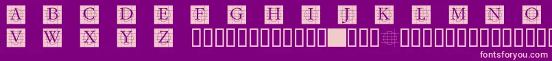 Grafcb Font – Pink Fonts on Purple Background