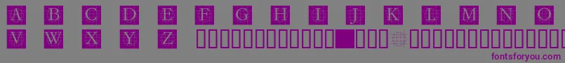 Grafcb Font – Purple Fonts on Gray Background