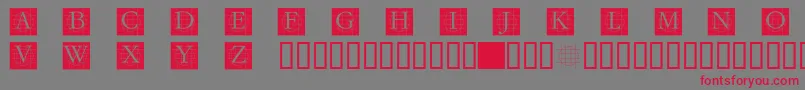Grafcb Font – Red Fonts on Gray Background
