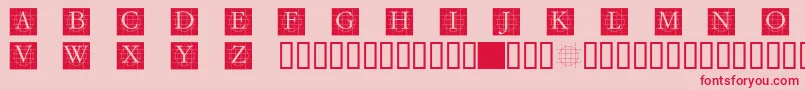 Grafcb Font – Red Fonts on Pink Background