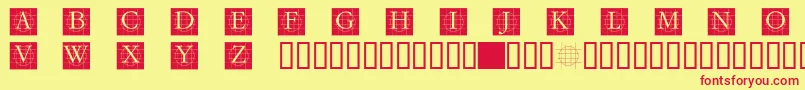 Grafcb Font – Red Fonts on Yellow Background