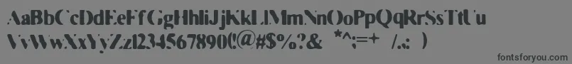 FadedMoviestar Font – Black Fonts on Gray Background