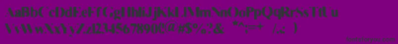 FadedMoviestar-Schriftart – Schwarze Schriften auf violettem Hintergrund