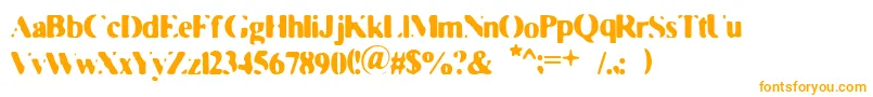 FadedMoviestar Font – Orange Fonts on White Background