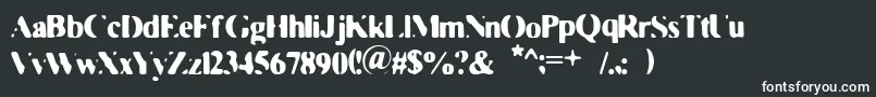 FadedMoviestar Font – White Fonts on Black Background