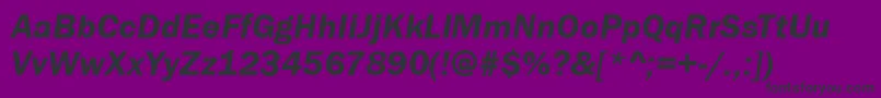 StGothicBoldItalic-Schriftart – Schwarze Schriften auf violettem Hintergrund