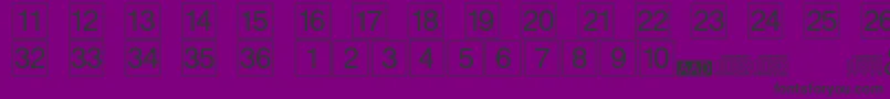 Designcd Font – Black Fonts on Purple Background