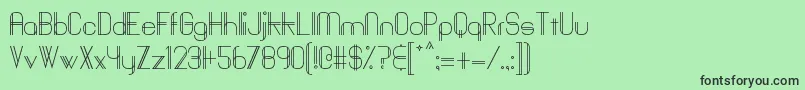 フォントBaddit – 緑の背景に黒い文字