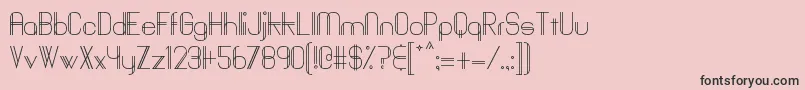 フォントBaddit – ピンクの背景に黒い文字