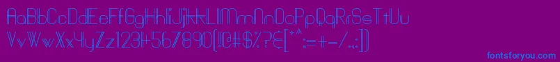 Baddit-Schriftart – Blaue Schriften auf violettem Hintergrund