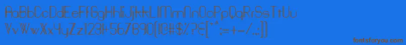 Baddit Font – Brown Fonts on Blue Background