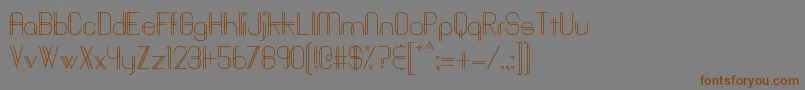 Шрифт Baddit – коричневые шрифты на сером фоне