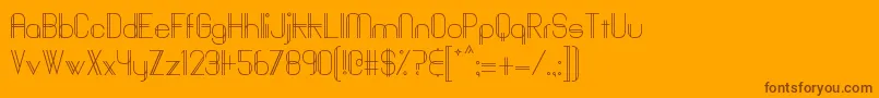 Baddit Font – Brown Fonts on Orange Background