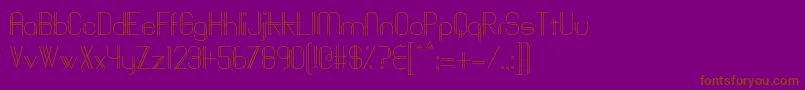 Baddit Font – Brown Fonts on Purple Background