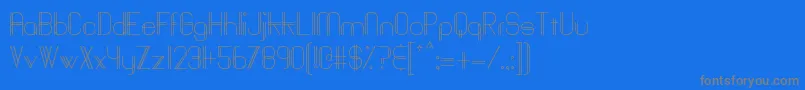 Baddit-Schriftart – Graue Schriften auf blauem Hintergrund