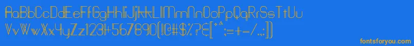 Baddit Font – Orange Fonts on Blue Background