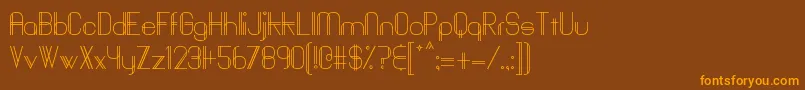 Baddit Font – Orange Fonts on Brown Background