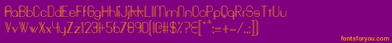 Baddit Font – Orange Fonts on Purple Background