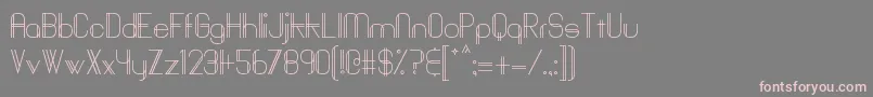 フォントBaddit – 灰色の背景にピンクのフォント