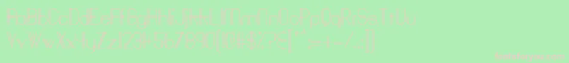 フォントBaddit – 緑の背景にピンクのフォント