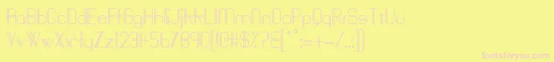 Baddit Font – Pink Fonts on Yellow Background