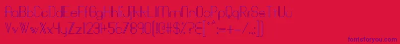 フォントBaddit – 赤い背景に紫のフォント