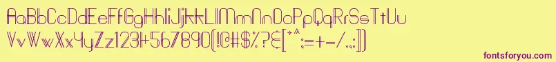 Badditフォントについての詳細 フォントBaddit – 紫色のフォント、黄色の背景