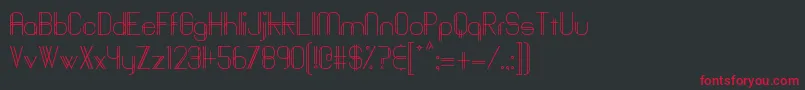 Baddit Font – Red Fonts on Black Background