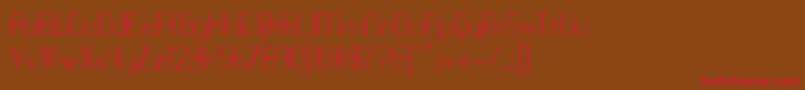 Baddit Font – Red Fonts on Brown Background