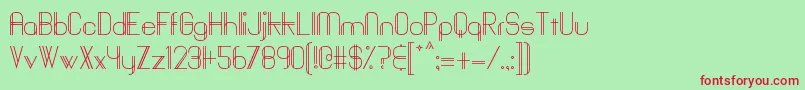 Baddit Font – Red Fonts on Green Background