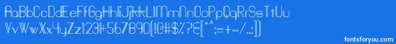 Baddit-fontti – valkoiset fontit sinisellä taustalla
