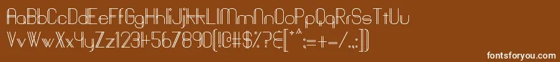 Baddit Font – White Fonts on Brown Background