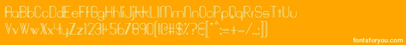 Baddit Font – White Fonts on Orange Background