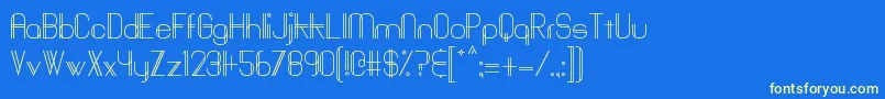 Baddit Font – Yellow Fonts on Blue Background