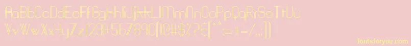 Baddit Font – Yellow Fonts on Pink Background