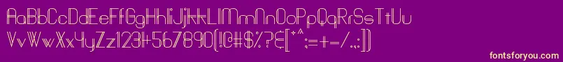 Baddit Font – Yellow Fonts on Purple Background