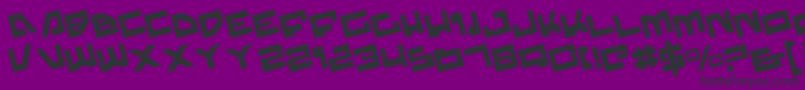 Trajiar Font – Black Fonts on Purple Background