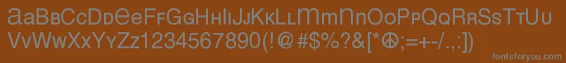 Шрифт Meansans – серые шрифты на коричневом фоне