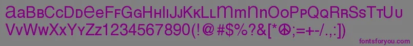 Meansans Font – Purple Fonts on Gray Background