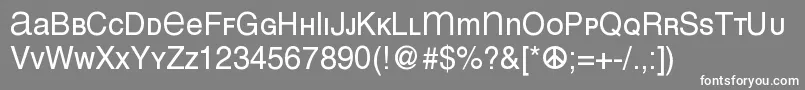 Meansans Font – White Fonts on Gray Background