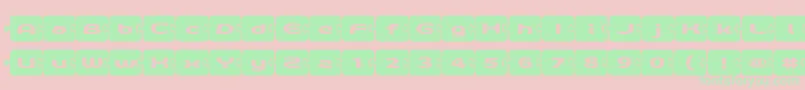 D3Pazzlisma Font – Green Fonts on Pink Background